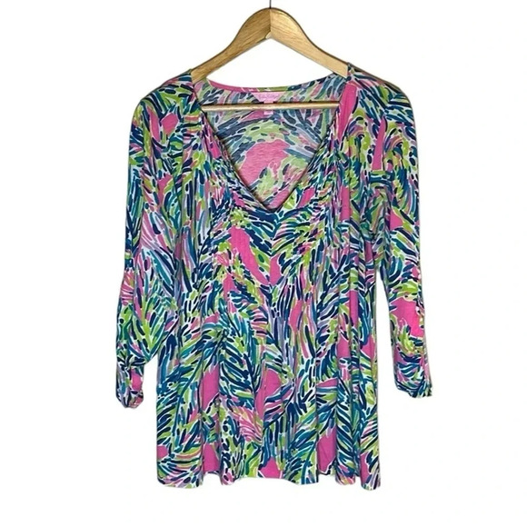 Lilly Pulitzer Tops - Lilly Pulitzer Women’s Cotton Long Sleeve Top Size Medium Casual Summer Weekend